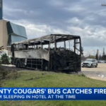 Torched Kane County Cougars' Bus